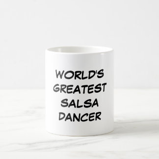 De Café Do "dançarino da salsa mundo caneca do grande"