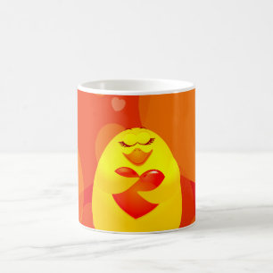 De Café Doce pintinho no amor, caneca