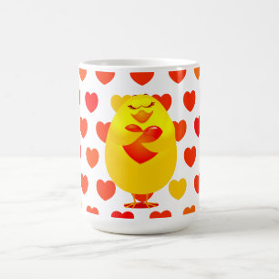 De Café Doce pintinho no amor, caneca