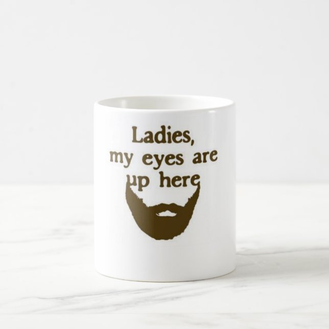 De Café Dos olhos caneca da barba acima aqui (Centro)