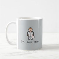 Doutor feito sob encomenda Caneca do pixel