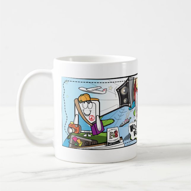 De Café E e B "dança como você têm nunca." Caneca branca (Esquerda)