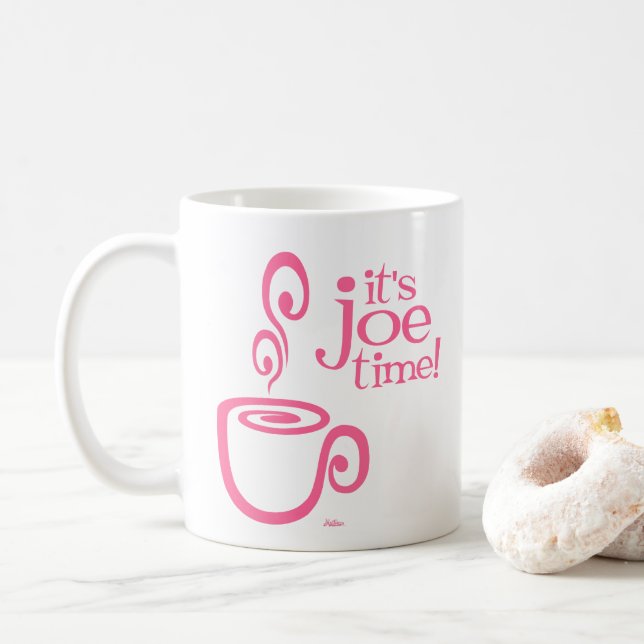 De Café É Joe Time! Caneca (Com Donut)