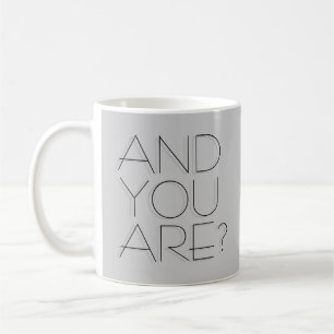 De Café E você é? caneca