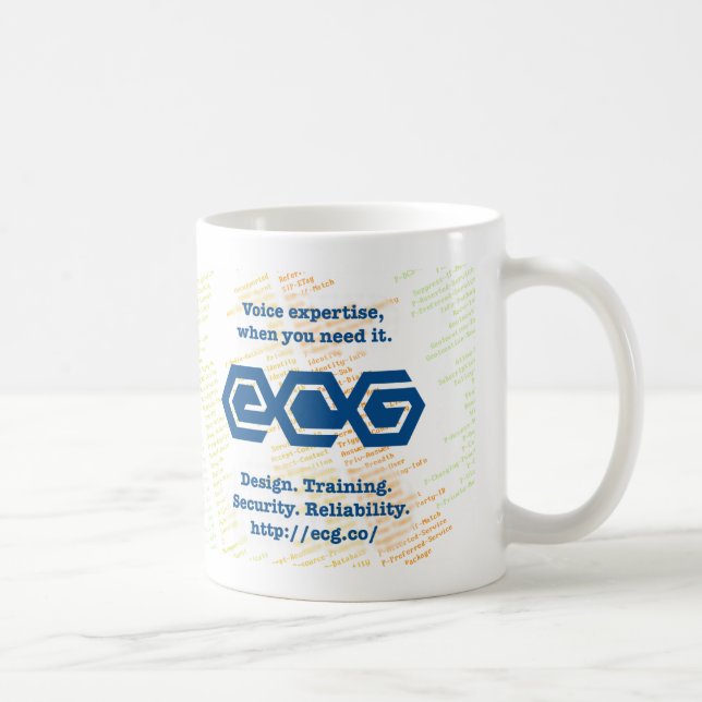 De Café ECG "eu SORVO do coração" geei a caneca (Direita)