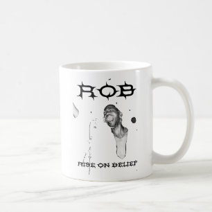 DE CAFÉ ELEVAÇÃO DO ROUBO NA CANECA DO LOGOTIPO DA OPINI