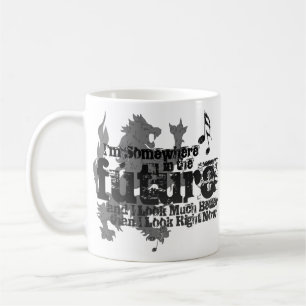 De Café Em algum lugar no futuro caneca (com leão)