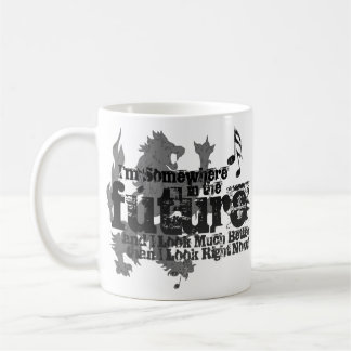 De Café Em algum lugar no futuro caneca (com leão)