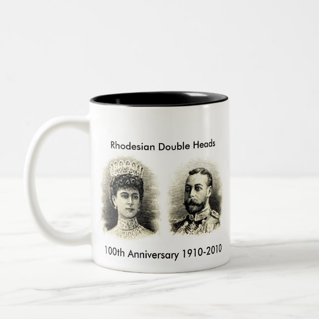 De Café Em Dois Tons 100th Grande caneca do aniversário (Esquerda)
