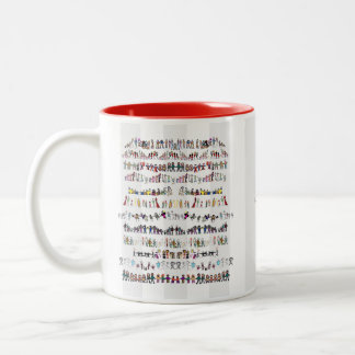 De Café Em Dois Tons 12 pontes - caneca
