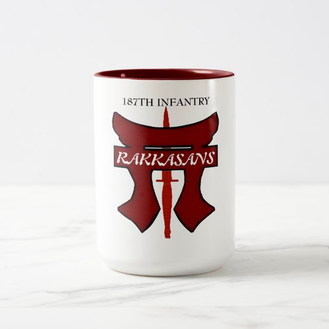 De Café Em Dois Tons 187TH CANECA da INFANTARIA RAKKASANS (Centro)