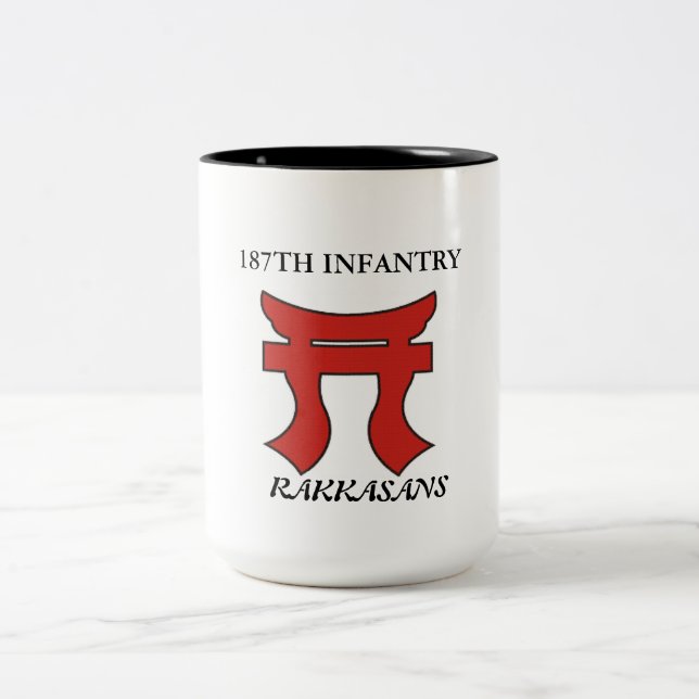 De Café Em Dois Tons 187TH CANECA da INFANTARIA RAKKASANS (Centro)