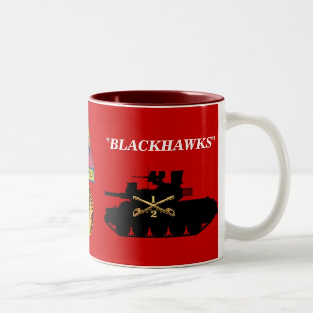 De Café Em Dois Tons 2/1st Caneca da cavalaria M551 Sheridan (Direita)