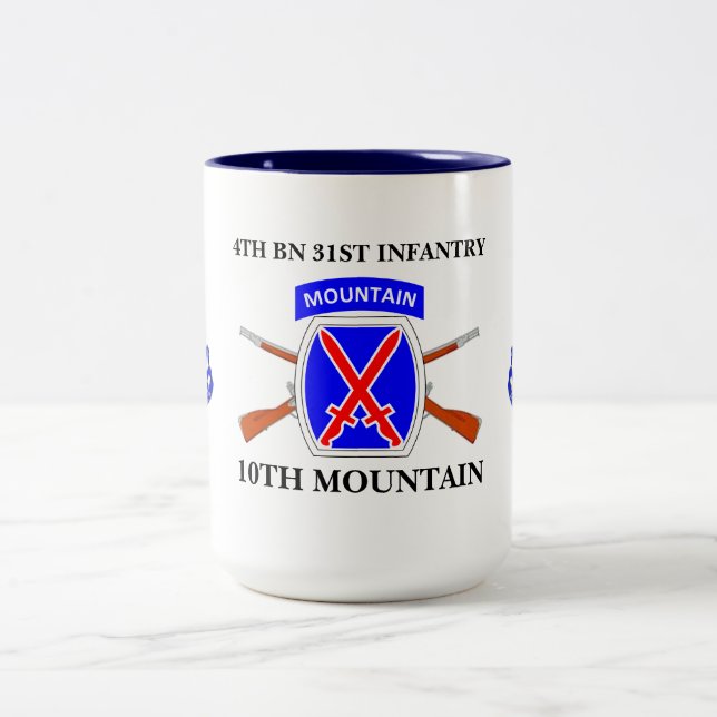 De Café Em Dois Tons 4o CANECA da MONTANHA da 3a INFANTARIA do BATALHÃO (Centro)