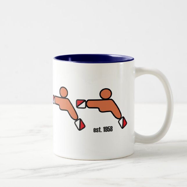 De Café Em Dois Tons 50th Caneca (Direita)