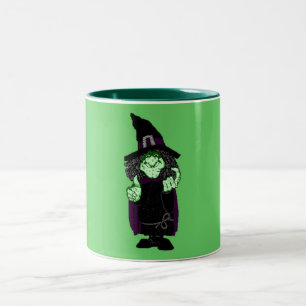 De Café Em Dois Tons A bruxa vem aqui caneca