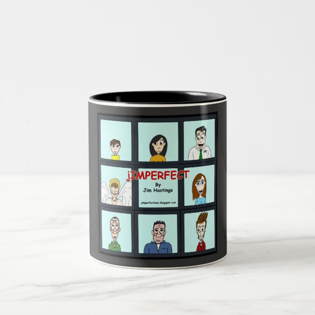 De Café Em Dois Tons A caneca apressado do grupo (Centro)