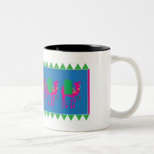 De Café Em Dois Tons A caneca cultural tribal dos camelos
