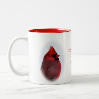 De Café Em Dois Tons A caneca da bebida dos cardeais personaliza