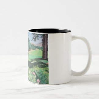 De Café Em Dois Tons A caneca do amante do golfe