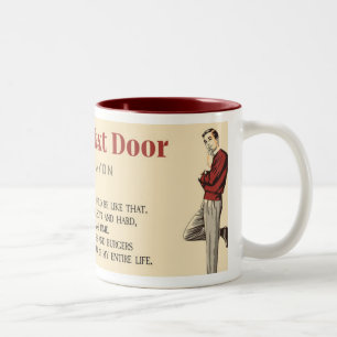 De Café Em Dois Tons A caneca do ao lado do menino
