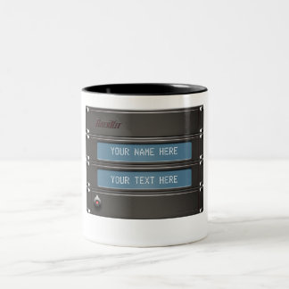 De Café Em Dois Tons A caneca do engenheiro Customisable com 19"