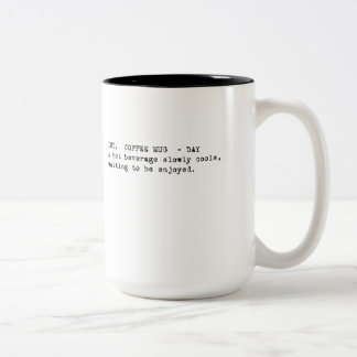 De Café Em Dois Tons A caneca do guionista