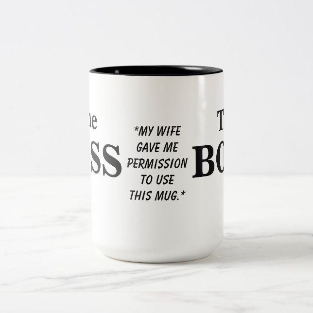 De Café Em Dois Tons A caneca do humor do marido do chefe (Centro)