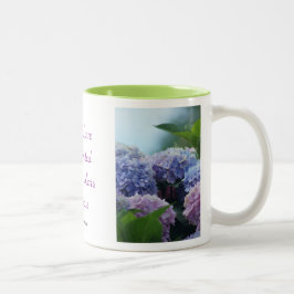 De Café Em Dois Tons A caneca do Hydrangea BQT personaliza