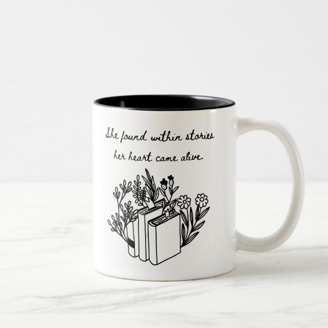 De Café Em Dois Tons A Caneca do Livro (Direita)