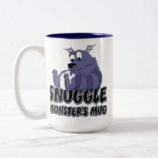 De Café Em Dois Tons A caneca do monstro do Snuggle