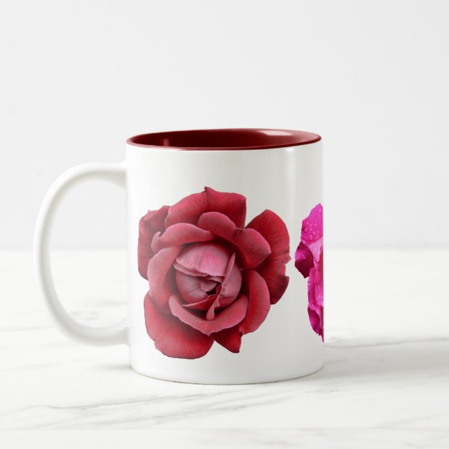 De Café Em Dois Tons A caneca do rosa (Esquerda)