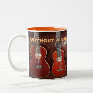 De Café Em Dois Tons a caneca do uke, vida Bflat