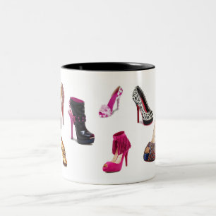 De Café Em Dois Tons A caneca dos calçados