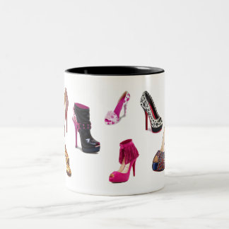 De Café Em Dois Tons A caneca dos calçados