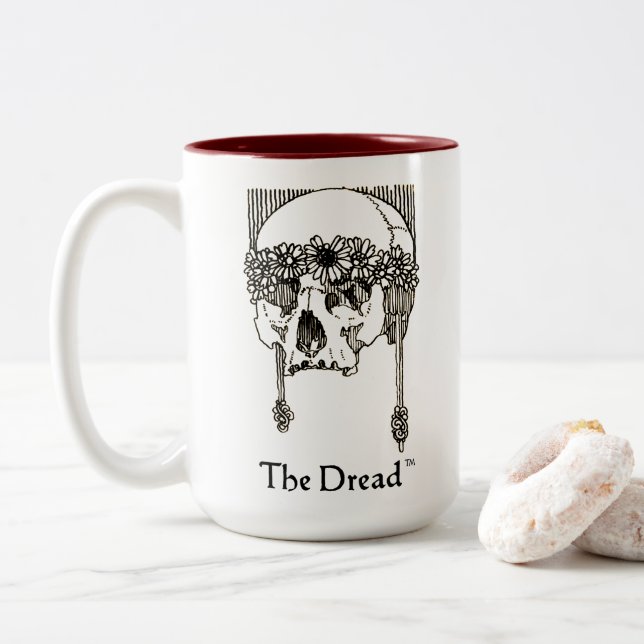 De Café Em Dois Tons A caneca Dread (TM) (Com Donut)