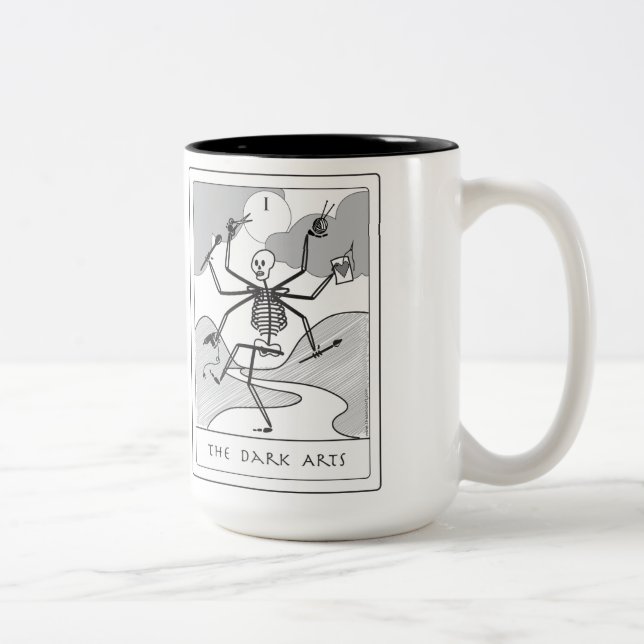 De Café Em Dois Tons A caneca escura das artes (Direita)