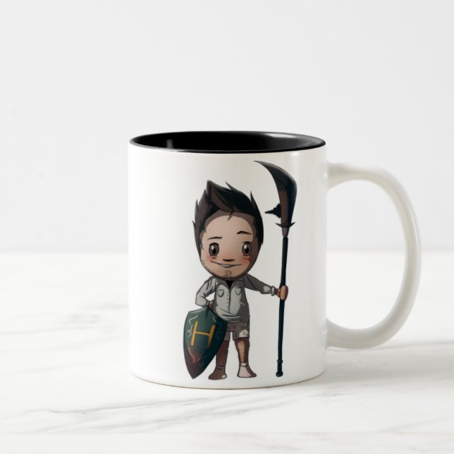 De Café Em Dois Tons A caneca feliz do Hob (Direita)