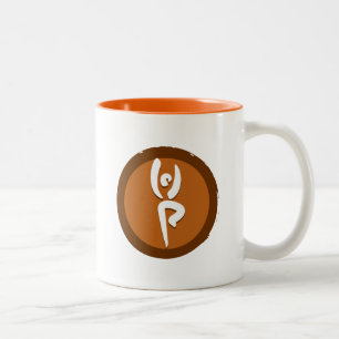 De Café Em Dois Tons A caneca IV da ioga "levanta"