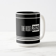 A Caneca Minimal Preta e Branca The Reset 2026