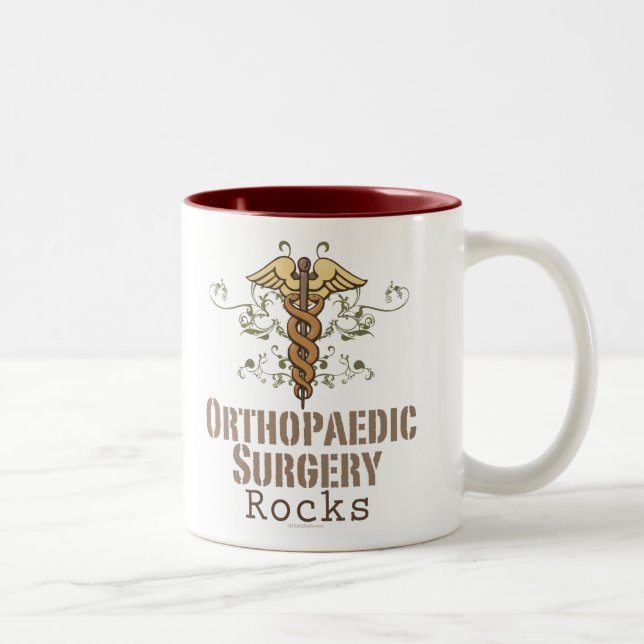 De Café Em Dois Tons A cirurgia ortopédica balança a caneca (Direita)