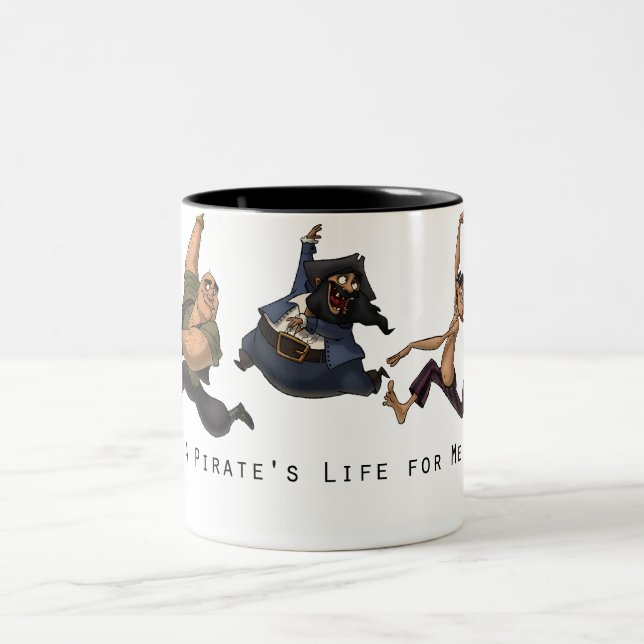 De Café Em Dois Tons A dança pirateia a caneca (Centro)