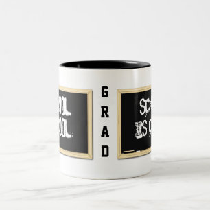 De Café Em Dois Tons A escola é caneca legal