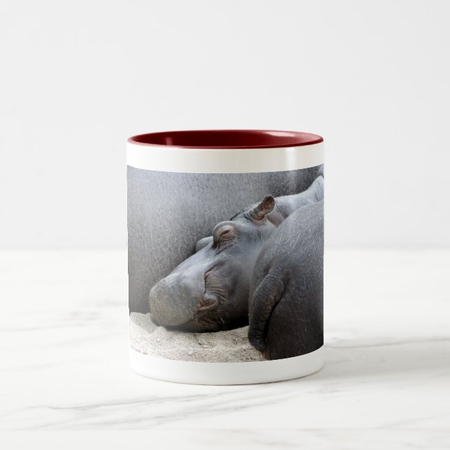 De Café Em Dois Tons A felicidade é uma caneca do sanduíche do (Centro)