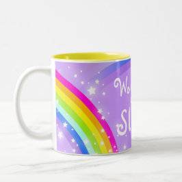 De Café Em Dois Tons A maior caneca violeta do arco-íris SISTER do mund