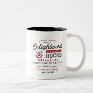 De Café Em Dois Tons A prosperidade iluminada balança a caneca