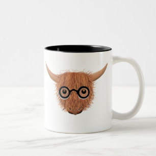 De Café Em Dois Tons A vaca das montanhas veste a caneca dos