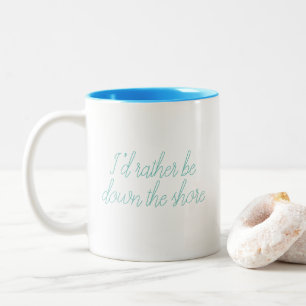 De Café Em Dois Tons Abaixo a caneca