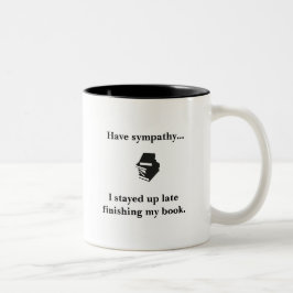De Café Em Dois Tons Acima toda a noite da leitura - caneca dos amantes