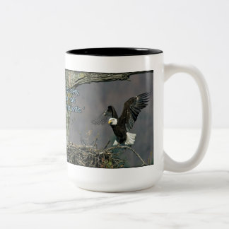 De Café Em Dois Tons Águia americana - seja mais amável do que a caneca